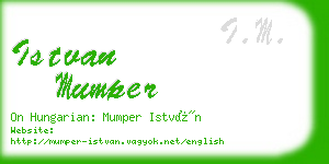 istvan mumper business card